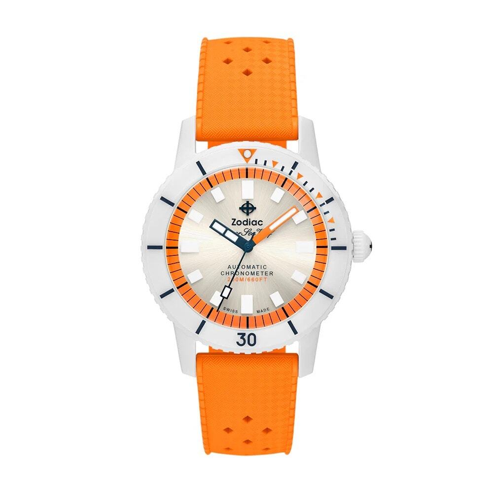 Zodiac Super Sea Wolf Ceramic Orange Watch ZO9591